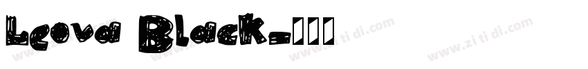 Leova Black字体转换 Leova Black字体转换